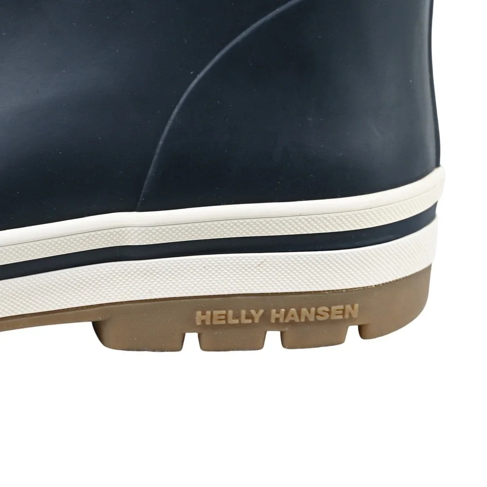 Helly Hansen Midsund 2 Men Rain Boots Size 12.5 US Navy White Waterproof Deck